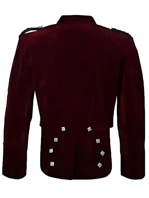 Black Modern Prince Charlie Kilt Jacket