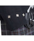 Scottish Argyle Black Kilt Jacket & Waistcoat – Premium Serge Wool Highland Wear