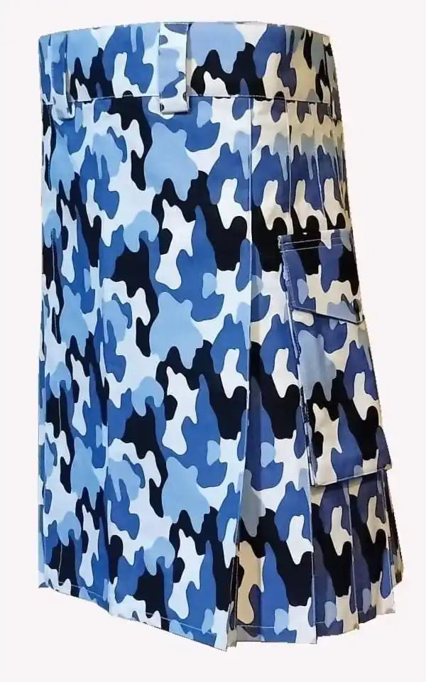 Scottish Modern  Utility Kilt for Men Military Camo Kilt