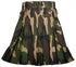 Utility Kilt with Cargo Pockets - Army Camouflage Cotton Kilt