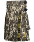 Military Grade Digital Camo Hybrid Kilt - Macleod of Lewis Tartan Under Pleats