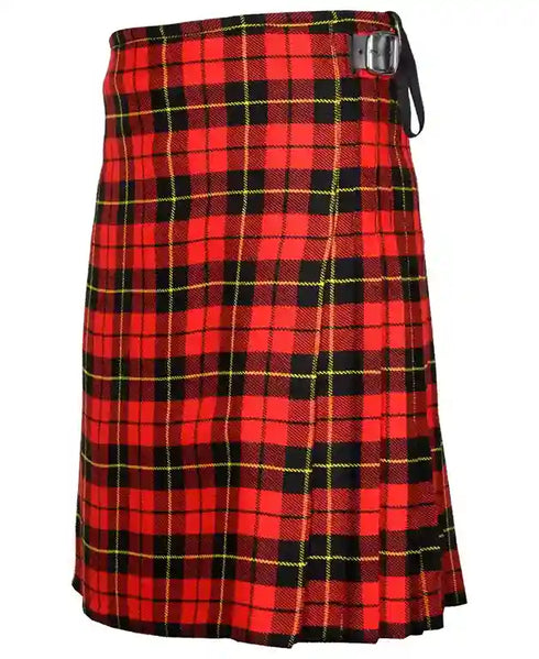 Wallace tartan Tartan Kilt || 8 Yard Handmade 16oz Traditional Heavy Weight Kilt - Custom Made