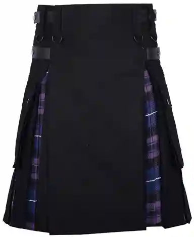 Scottish Men’s Hybrid Utility Kilt Pride of Scotland Under Pleats
