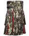 Military Grade Digital Camo Hybrid Kilt - Royal Stewart Tartan Under Pleats