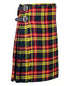 Buchanan Tartan Scottish Men's Traditional 5 Yard Highland Tartan Kilt Custom Length