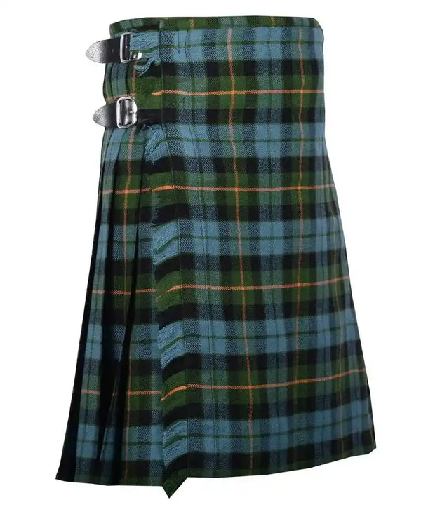 Gunn Ancient Tartan Kilt || 8 Yard Handmade 16oz Traditional Heavy Weight Kilt - Custom Made