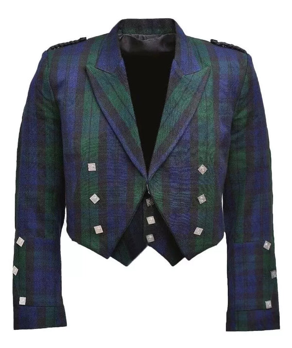 Prince Charlie Tartan Kilt Jacket Available in 50+ Tartan Colors