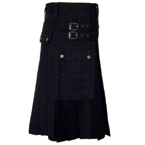 Black Kiltman Utility Kilt