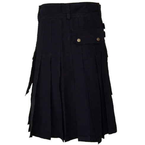 Black Kiltman Utility Kilt