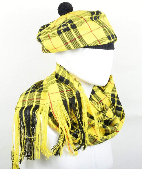 Tam o' Shanter Flat Bonnet KILT Hat & Scarf - Kilt Box Shop
