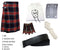 Black Stewart Tartan Kilt Package