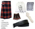 Black Stewart Tartan Kilt Package