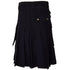 Mens Black Utility Kilt