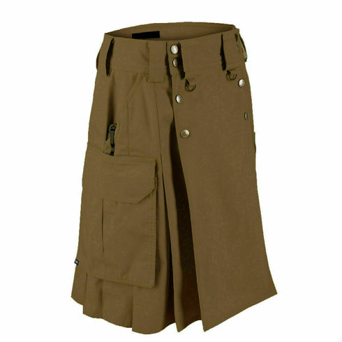 Dark Brown Men's Utility Kilt