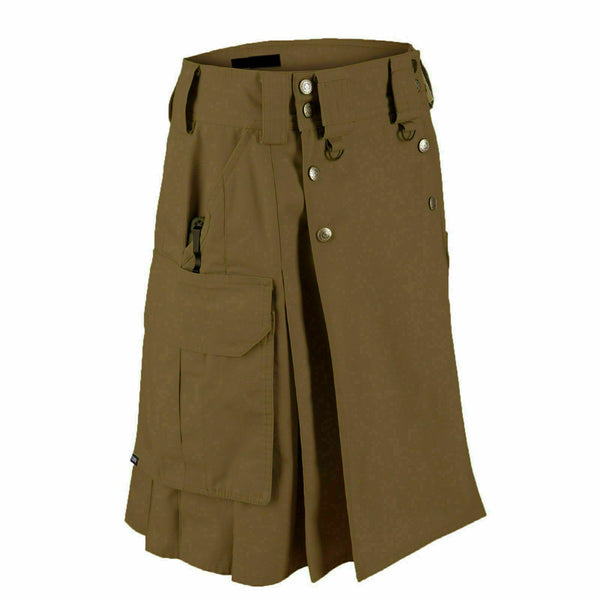 Dark Brown Men's Utility Kilt