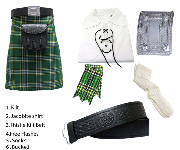 Irish Tartan Kilt Set