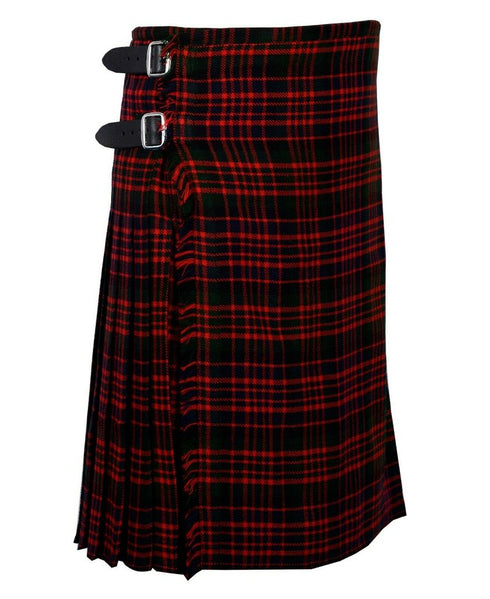 Macdonald Tartan Traditional Scottish Men's Kilt Outfit Thistle Pin, Buckle, Belt, Sporran Set - Kilt Box Shop