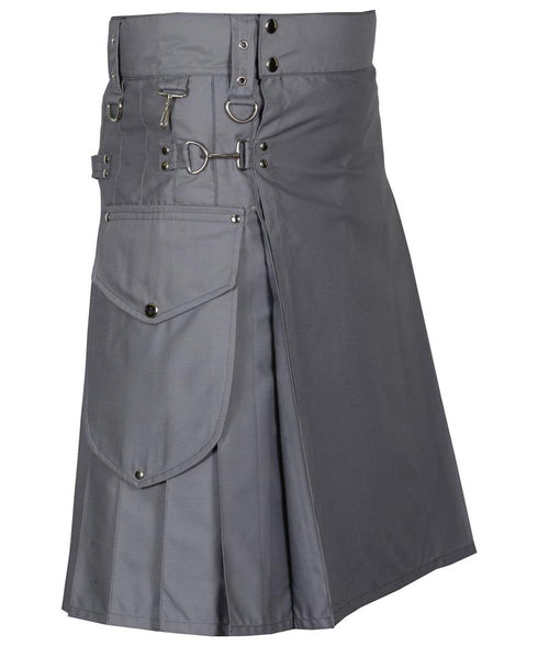 Modern Utility Kilt with Cargo Pockets