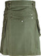 Olive Green Utility Kilt for Men