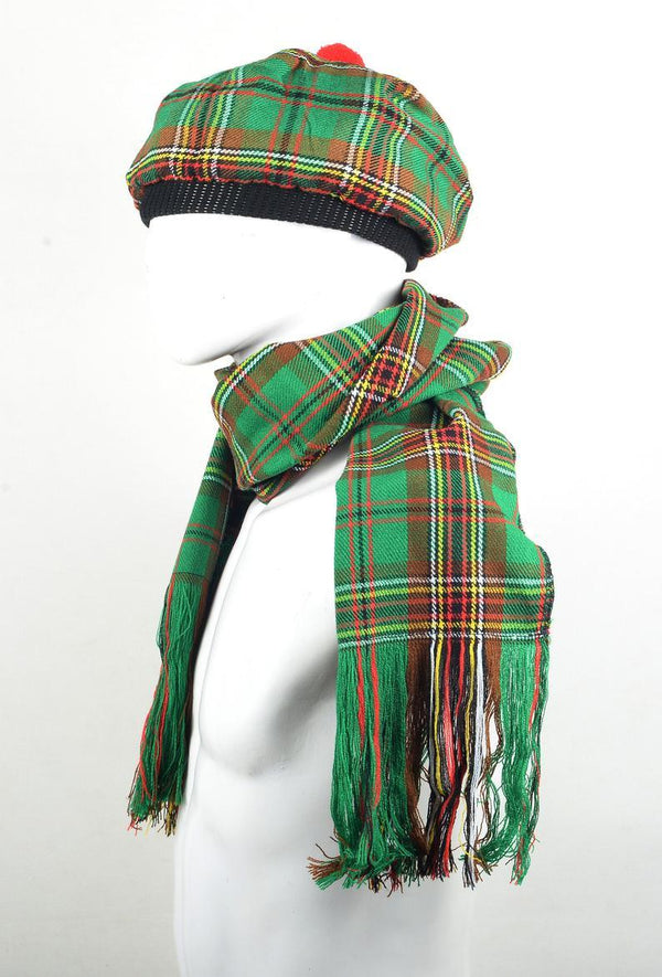 Tam o' Shanter Flat Bonnet KILT Hat & Scarf - Kilt Box Shop
