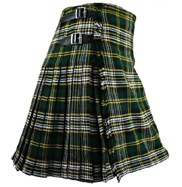 St. Patrick Tartan Kilt || 8 Yard Handmade 16oz Traditional Heavy Weight Kilt - Custom Made