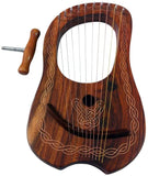 Celtic Lyre Harp 10 Metal Strings Rosewood With FREE Bag Key And Sting Set FREE SHIPPING