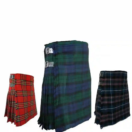Thomson Tartan Scottish Men's Traditional 5 Yard Highland Tartan Kilt Custom Length