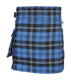New Ladies Ramsey Blue Tartan Skirt Kilt With Pockets Custom Waist and Lengths 16'',18'',20''