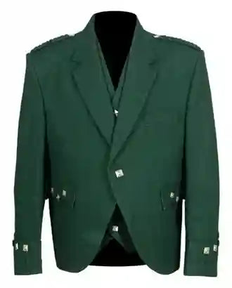 Green Argyle Kilt Traditional Jacket and Waistcoat