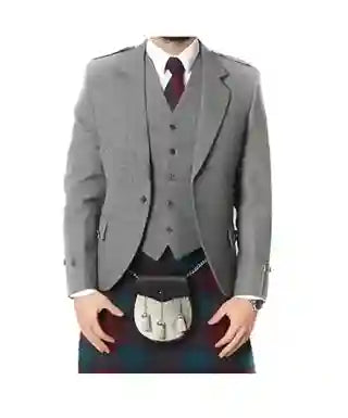 Scottish Argyle Kilt Jacket & 5-Button Vest - Ex-Hire, Traditional Design