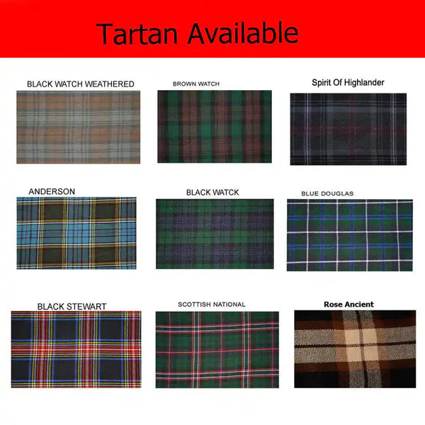 Highland Tartan Utility Kilts For Men Heavy Tartan Kilt Available in Various 37+ Clan Tartans Made to order 26 to 62 Inch Waist Sizes