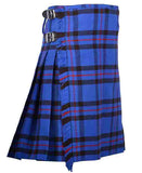 Elliot Modern Tartan Scottish Men's Traditional 5 Yard Highland Tartan Kilt Custom Length