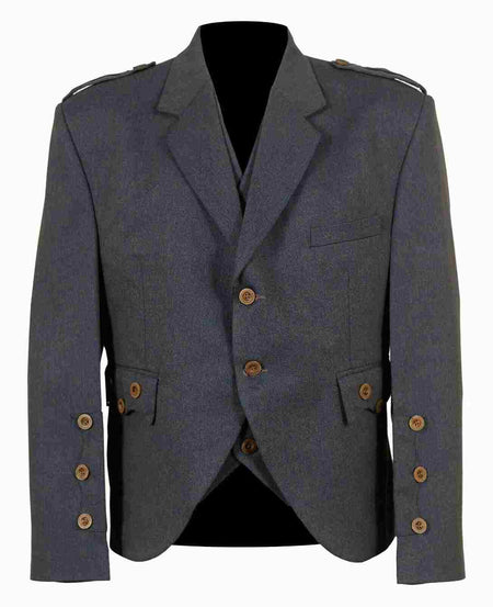 Custom Scottish Red Prince Charlie Jacket & Vest - 100% Wool Kilt Jacket