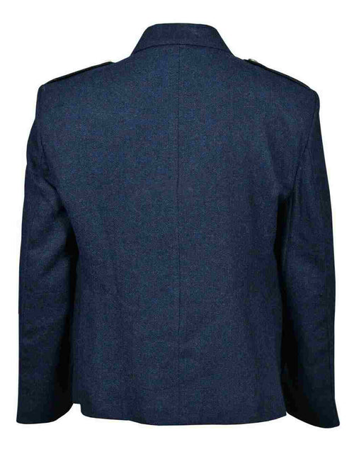 Blue Tweed Scottish Kilt Jacket with Waistcoat 