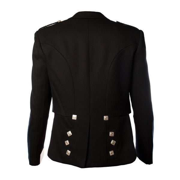 Men's 100% Wool Prince Charlie Kilt Jacket with Waistcoat
