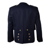 Men's 100% Wool Prince Charlie Kilt Jacket with Waistcoat