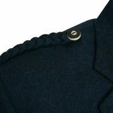 Tweed Crail Highland Blue Kilt Jacket and Waistcoat Scottish Wedding Dress 