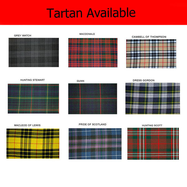 Scottish Highland Black Watch Tartan Men's Kilt Outfit for Wedding Stage Head Antique Set 12 Piece Set Available in 41 Plus Tartans