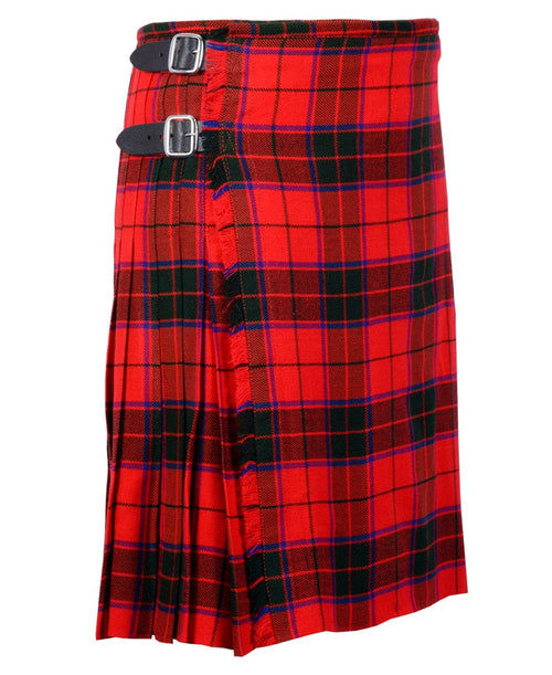 Scottish Rose Tartan Kilt || 8 Yard Handmade 16oz Traditional Heavy Weight Kilt - Custom Made