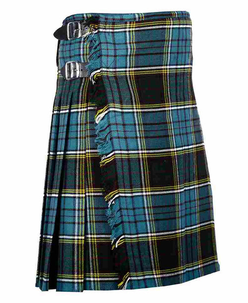 Anderson Tartan Scottish Men's Traditional 5 Yard Highland Tartan Kilt Custom Length