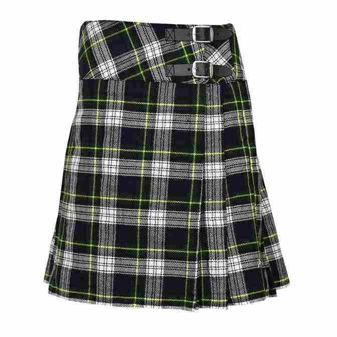 Ladies Scottish Dress Gordon Mini Kilt Skirt Tartan Pleated