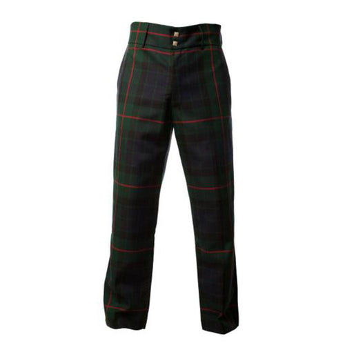 Slim Fit Formal Golf Trousers Men's Gun Tartan Trews - Kilt Box Shop