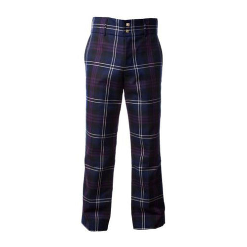 Slim Fit Formal Golf Trousers Men's Heritage of Scotland Tartan Trews - Kilt Box Shop