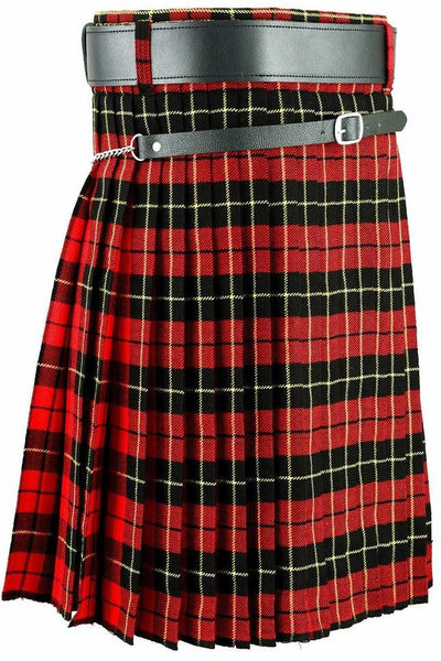 Wallace Tartan Kilt - Scottish Men's Traditional Highland Dress Tartan Casual Kilt - Kilt Box Shop