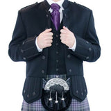 Sherifmuir Jacket and 5 button waistcoat in black